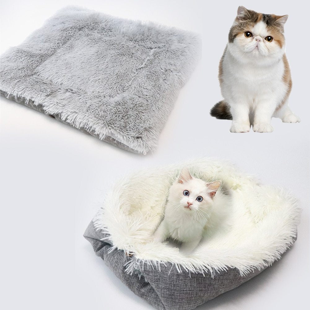 velvet cat bed