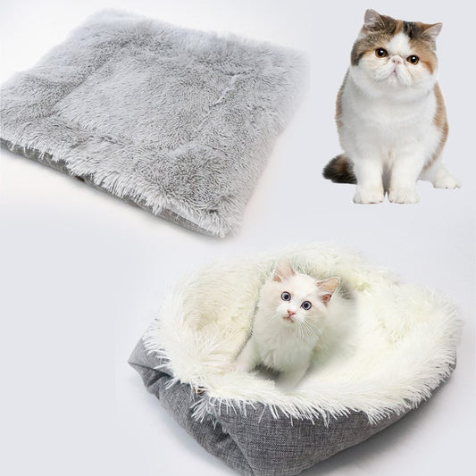 velvet cat bed