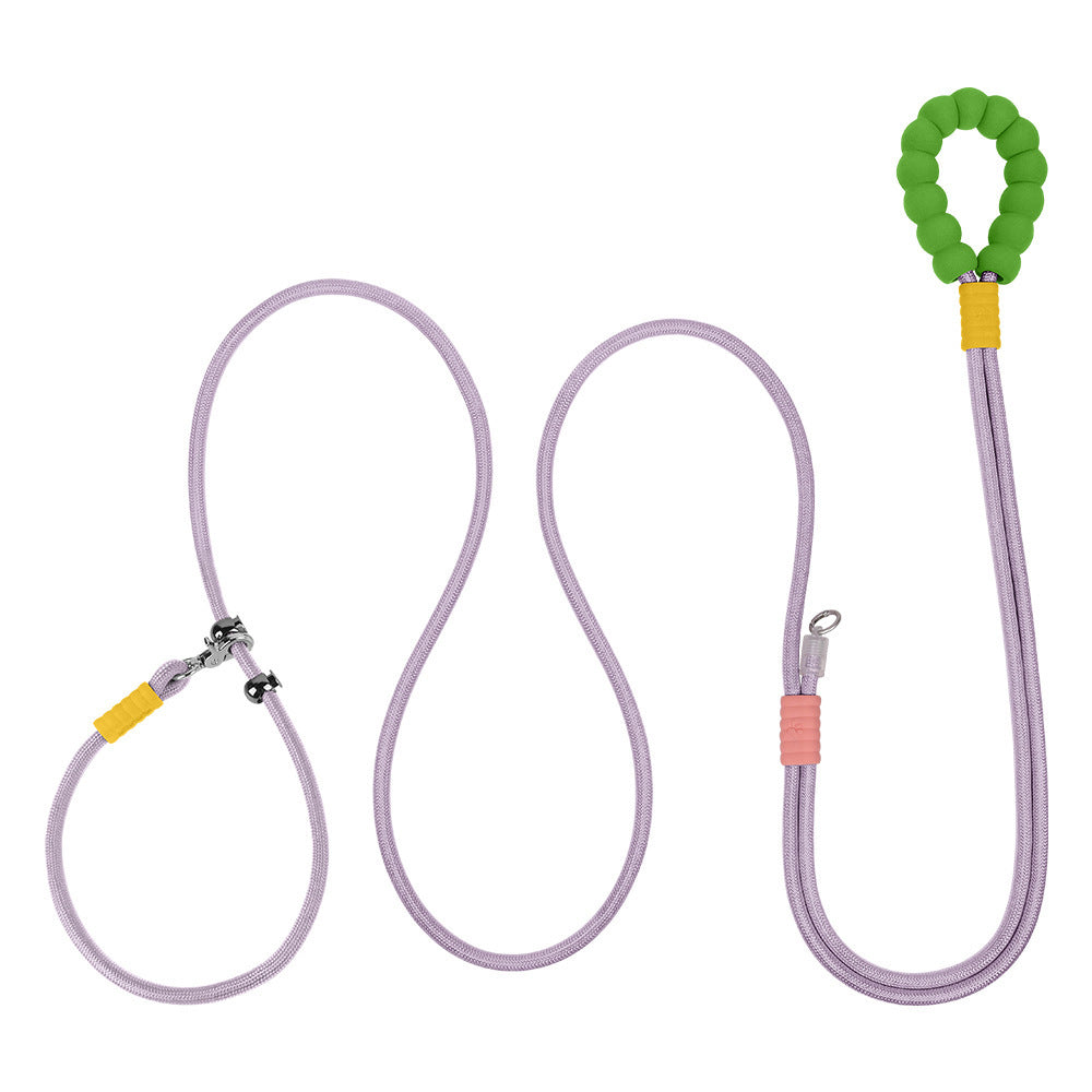 Cross Hand Holding Leashes