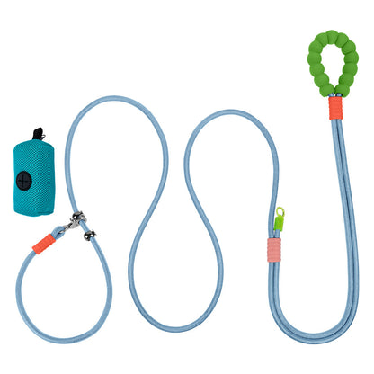 Cross Hand Holding Leashes