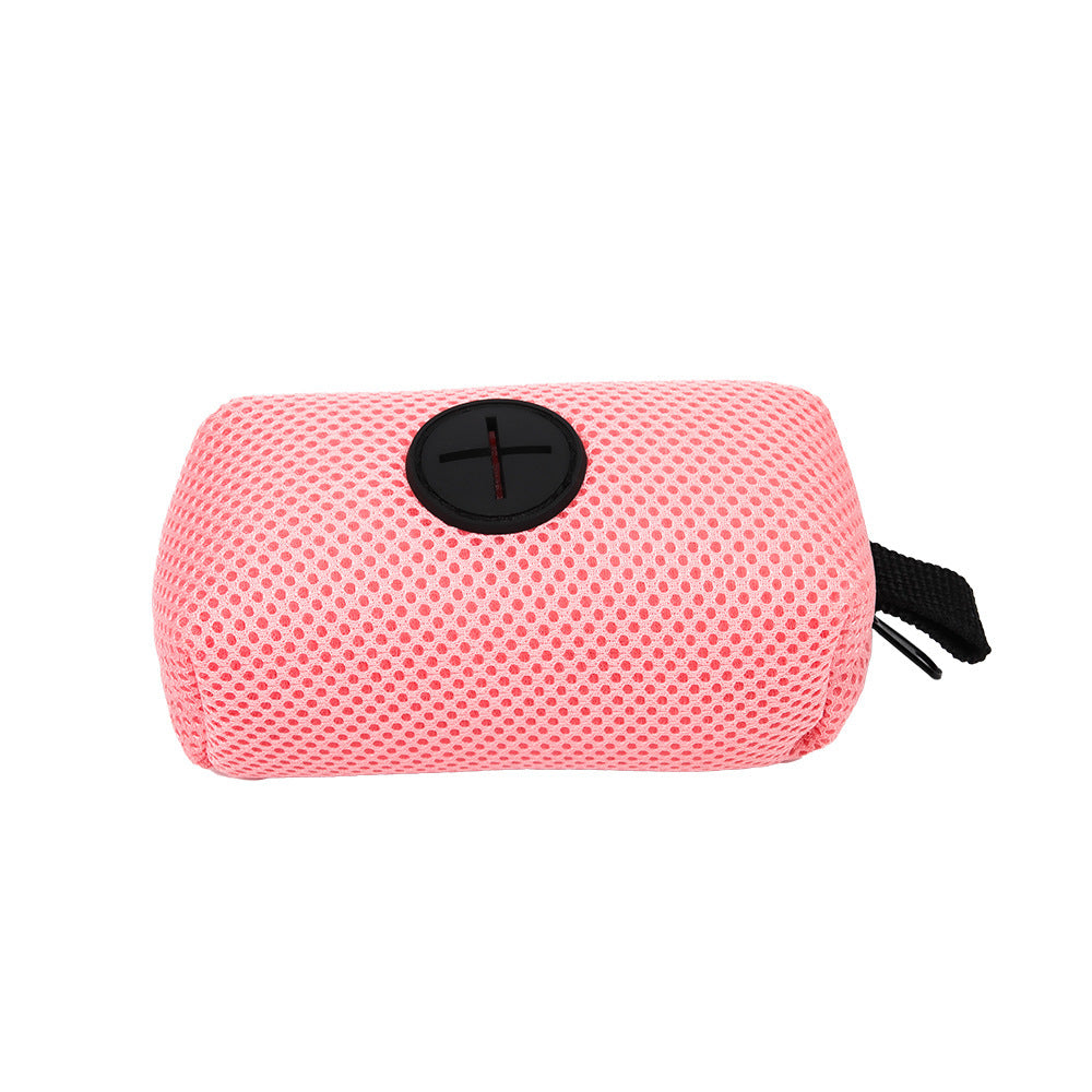 Cross Hand Holding Leashes