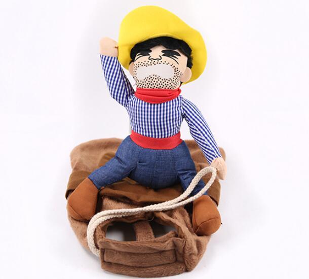 Dog Clothes Change Into Horse Riding Outfit